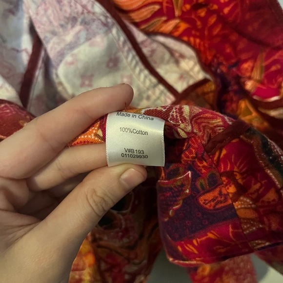 Coldwater Creek Vintage Eclectic Patterned 100% Cotton Jacket - Women’s Large - Picture 8 of 9